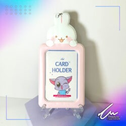 Card Holder  Rosa con conejo