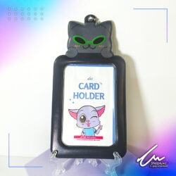 Card Holder  Gris Gato con lentes