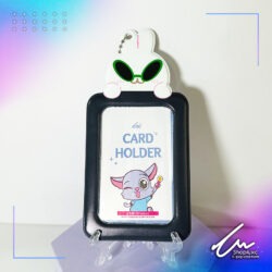 Card Holder  Negro conejo con lentes