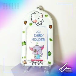 Card Holder  Blanco conejo y zanahorias